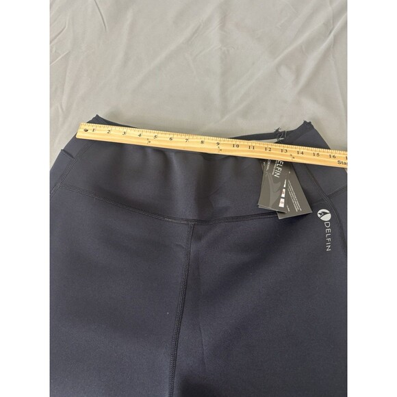 New Delfin Womens Black Heat Maximizing Workout Capri Pants Neoprene XXL - Picture 3 of 6